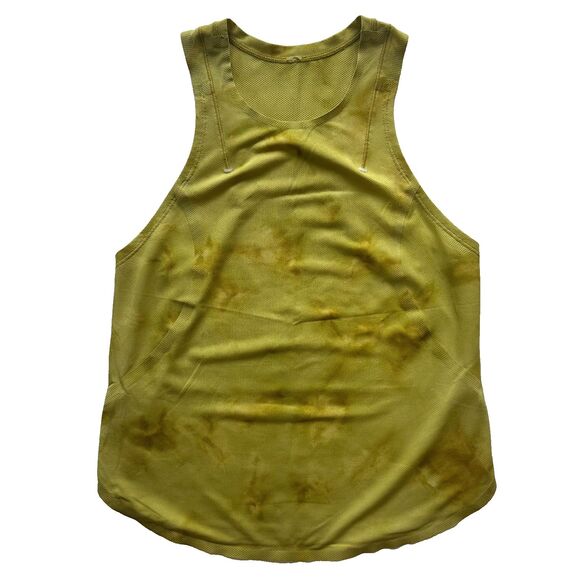 Lululemon Lightweight Run Kit Tank Top Diamond Dye White Gold Spice - Picture 8 of 8